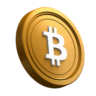 Mince Bitcoin (BTC) nakloněná v grafice sekce hero