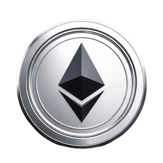 Animovaný grafický prvek zobrazující minci Ethereum (ETH)